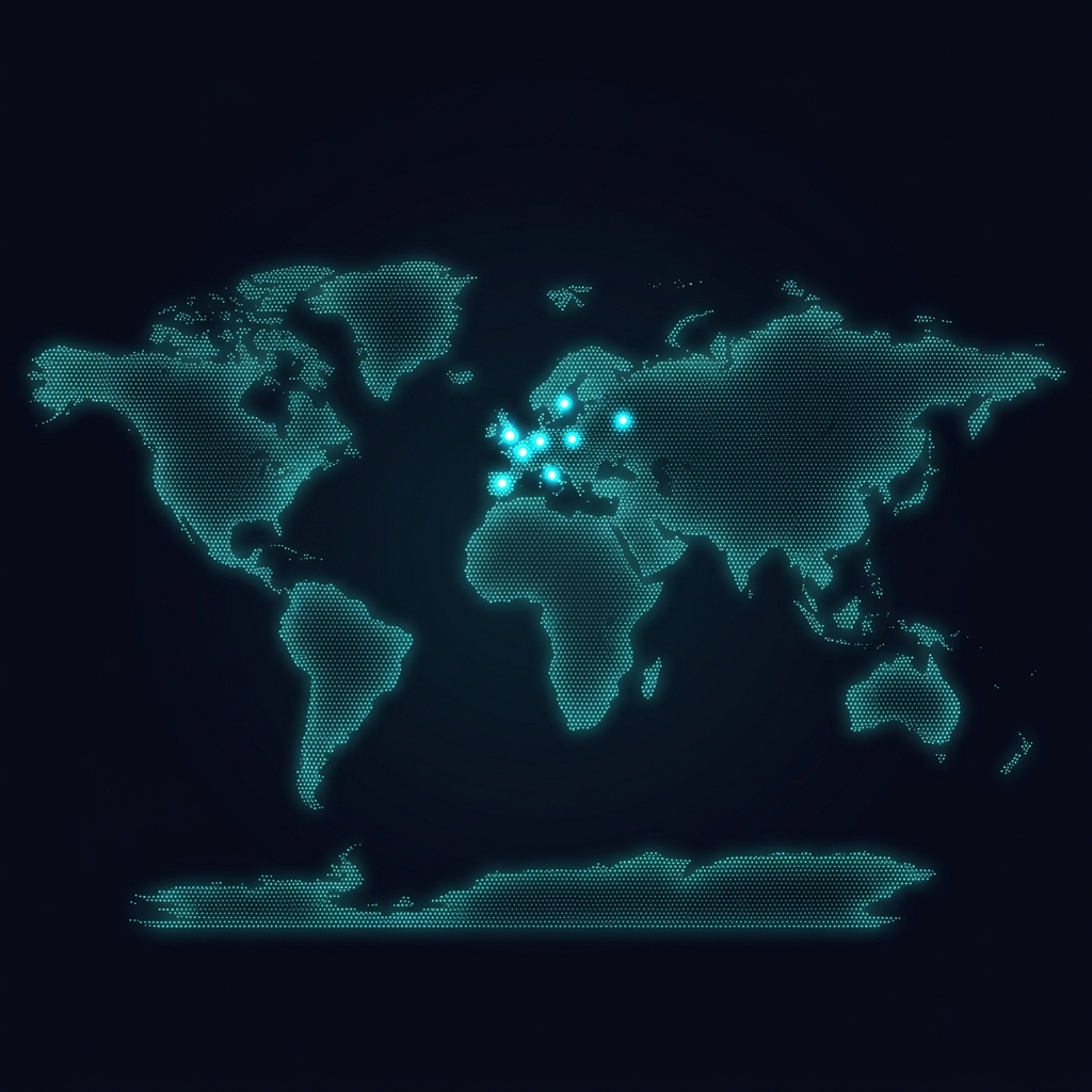 Weltkarte mit besuchten Orten